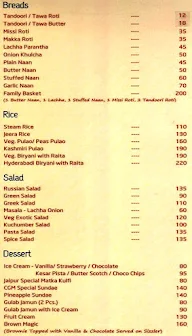 Chhabra's Pure Veg, Calgary Road menu 6