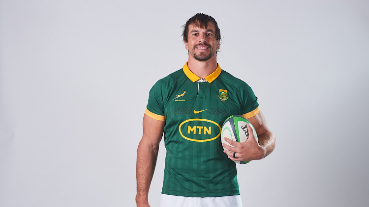 Eben Etzebeth during the Springboks' team profile shoot for the Rugby Championship at Southern Sun Pretoria on July 7 2023.