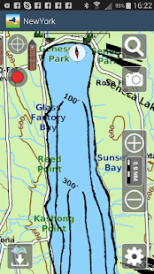 Aqua Map New York Lakes GPS - náhled