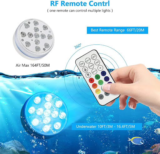 Title 2, Color Changing Remote Control Diving Light