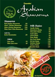 Arabian Shawarma menu 1