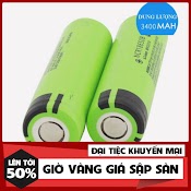 (Siêu Giảm Giá) Hộp 2 Viên Pin Sạc 3.7V 18650 3400Mah Panasonic Cho Box Sạc Dự Phòng, Đèn Pin