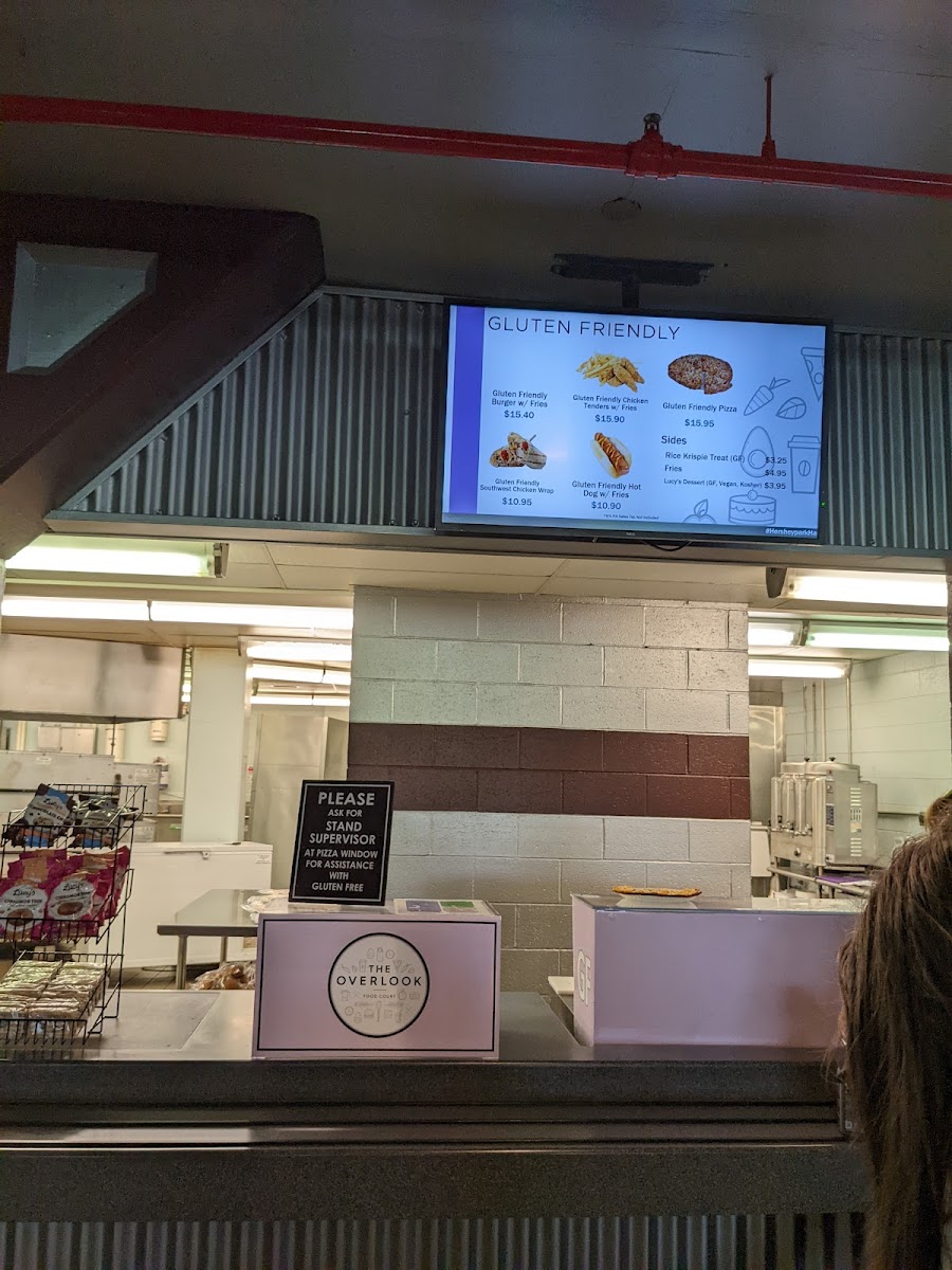 Hersheypark gluten-free menu