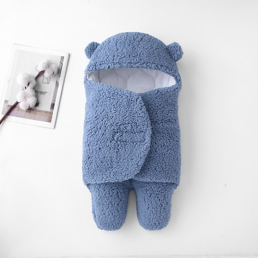 Title 8, Thickened Plush Split Sleeping Bag for Babies p...
