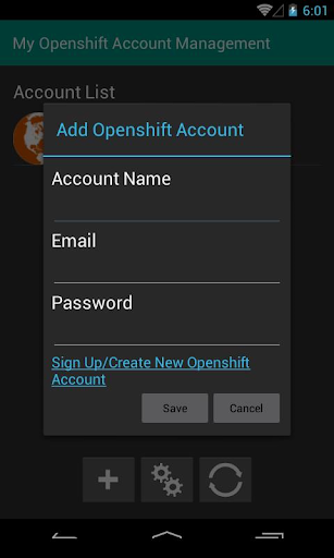 My Openshift Account