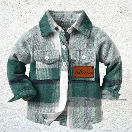 Title 10, Childrens Patchwork Flannel Checkered Shirt, s...