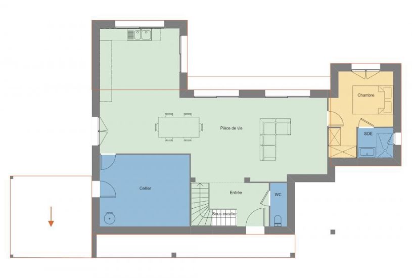  Vente Terrain + Maison - Terrain : 730m² - Maison : 140m² à Plogonnec (29180) 