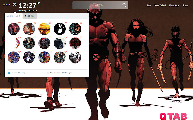 X-Force Wallpapers Theme X-Force New Tab