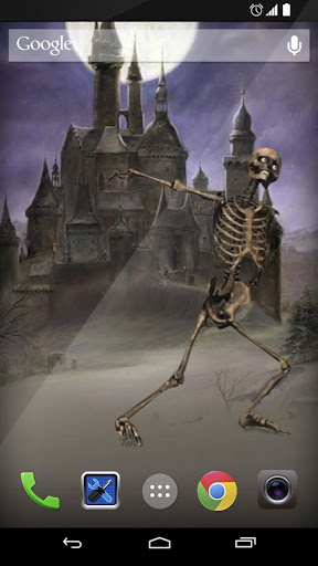 Dancing skeleton Live Wallpap