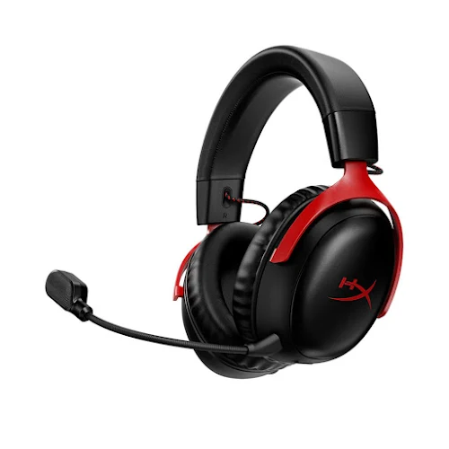 Tai nghe Gaming Over-ear không dây HyperX Cloud III Wireless BLK/RED GAM HS (77Z46AA)