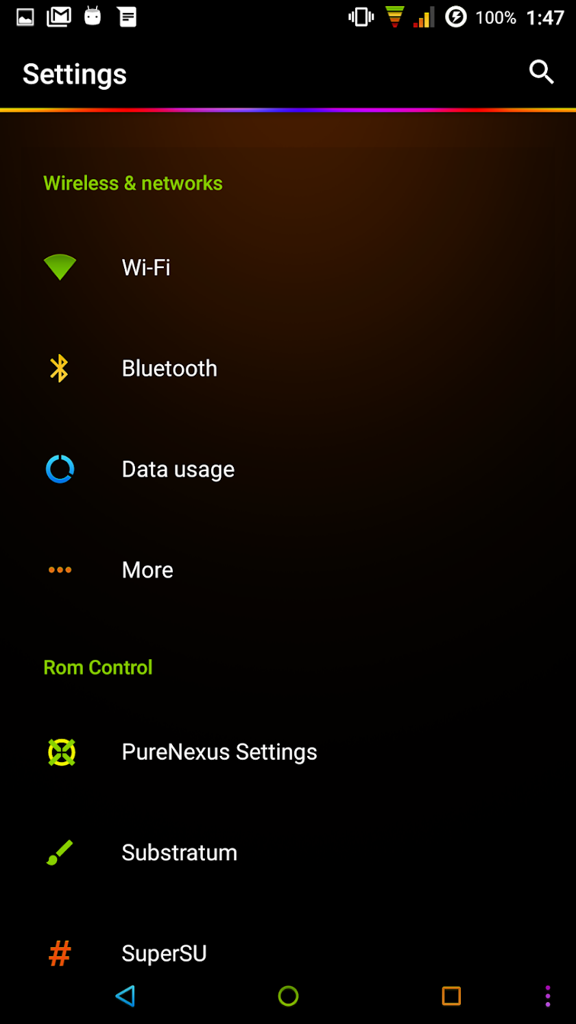 [Substratum] Neon Colors Theme Screen 3