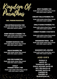 Paratha King menu 3