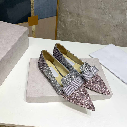 Title 4, Flat French Stiletto Crystal Bridal Shoes Women...