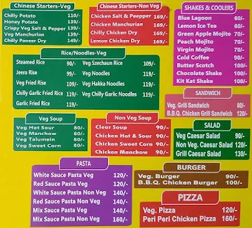 Chowringhee menu 