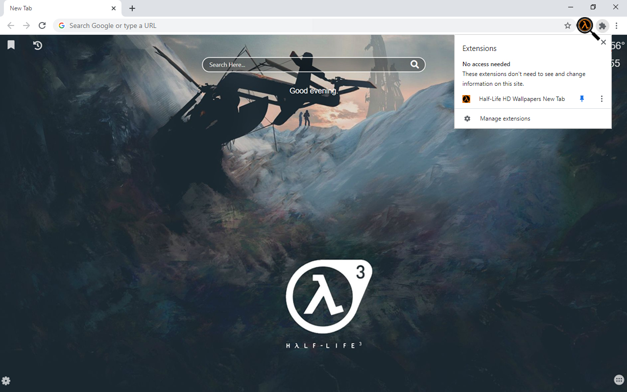 Half-Life HD Wallpapers New Tab Preview image 4