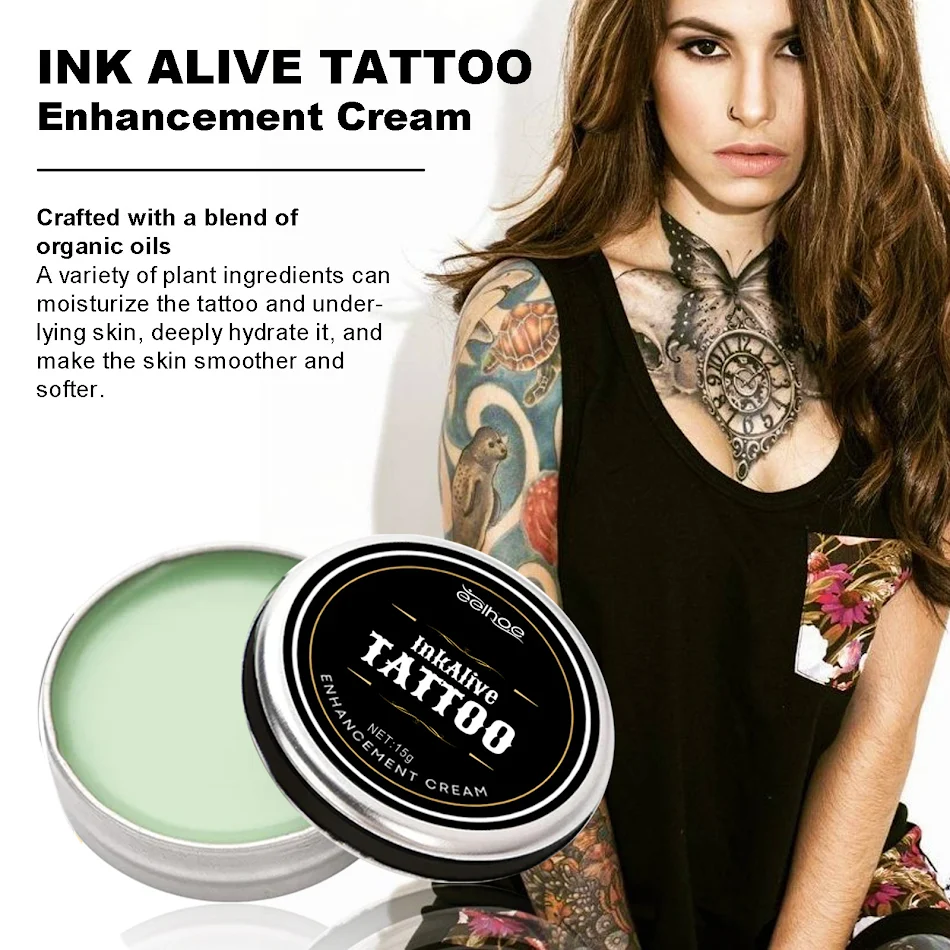 EELHOE Crème Réparatrice pour Tatouages Nourrissante Hydratante Soin de la Peau Favorise la Guérison Soulage les Irritations Maintient les Couleurs Vives