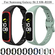 Dây Đeo Thay Thế Chất Liệu Silicon Màu Trơn Cho Samsung Galaxy Fit 2 Galaxy Fit2 Sm - R220