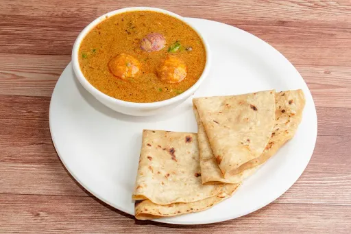 2 Chapati With Egg Curry