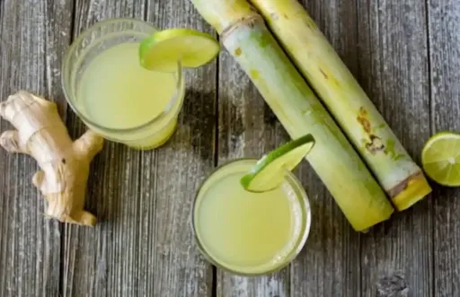 Sugarcane Juice With Lemon And Ginger