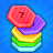 Hexa Stack Count Merge Sort 3D icon