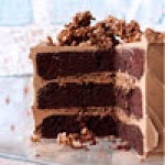 Devil's Food Cake with Hazelnut Crunch was pinched from <a href="http://www.bonappetit.com/recipes/2012/09/devils-food-cake-with-hazelnut-crunch" target="_blank">www.bonappetit.com.</a>