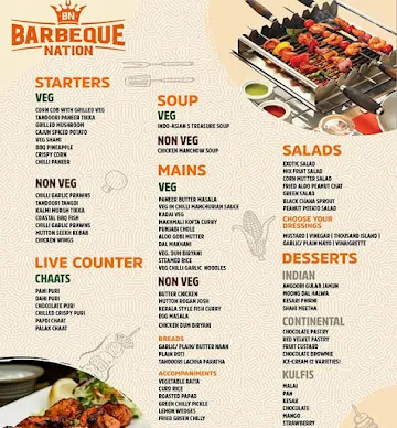 Barbeque Nation menu 