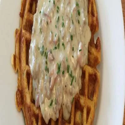 Chicken Sausage And Jalapeno Waffle