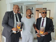 Gayton McKenzie (left) and Kenny Kunene show support for Bernard Parker. 