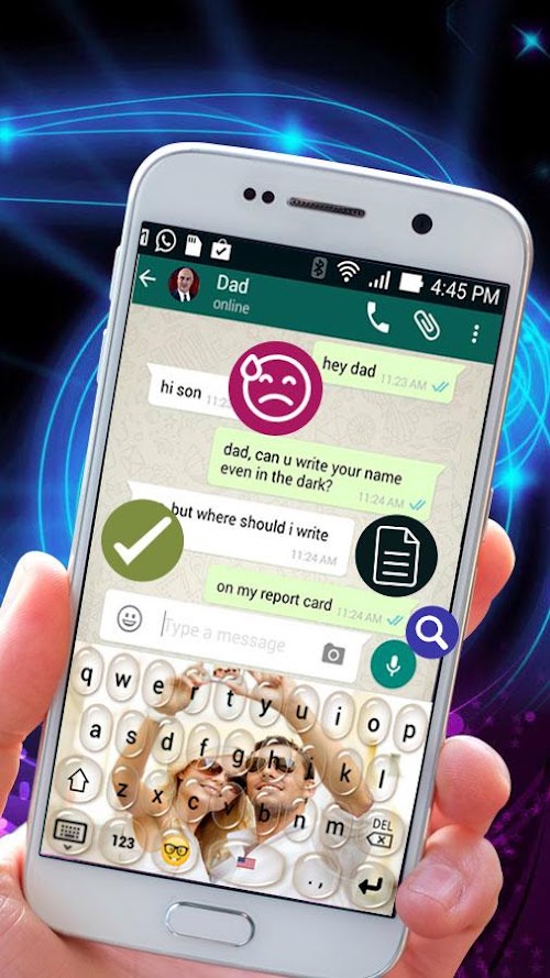 Android application Water Drop Keyboard screenshort