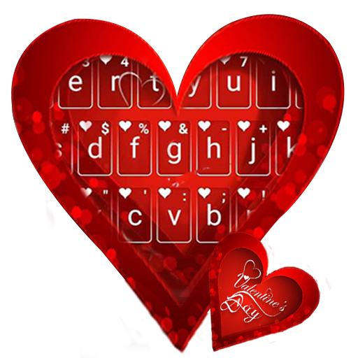 Valentine Hearts Keyboard Theme