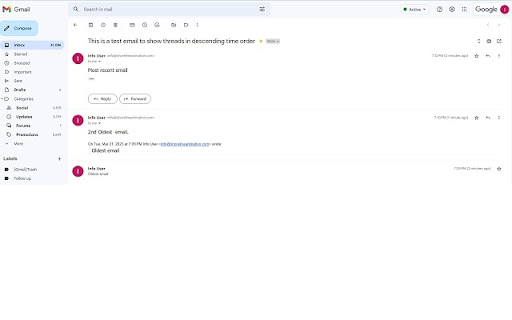 Gmail Conversation Thread Reversal