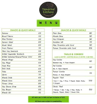 Tamarind Kitchens menu 1
