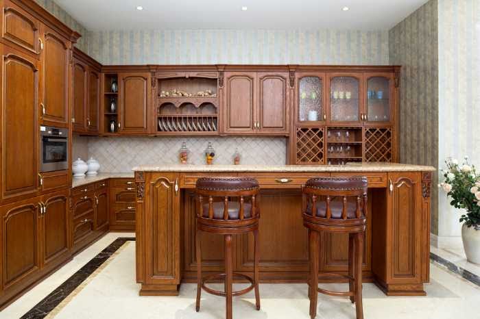 black and white kitchen