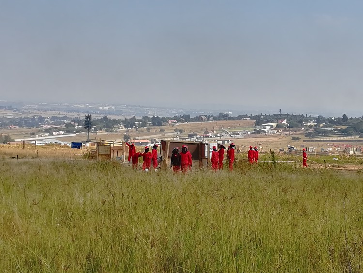 Red Ants and Johannesburg Metro Police demolished 1,000 shacks on Tuesday.