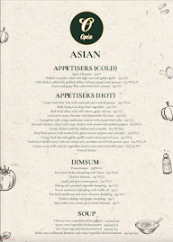 Opia Bar & Restaurant menu 1