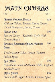 Daivya's menu 8