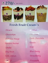 Yoghurt Studio menu 1