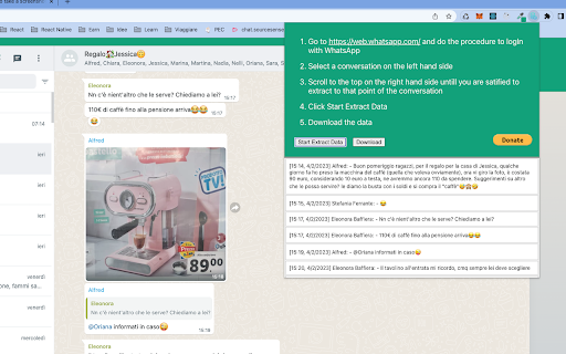 Whatsapp Conversation Extractor