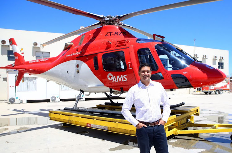 In January 2022, the SA Red Cross Air Mercy Service introduced its new CEO, Farhaad Haffejee, by posting a photograph of him standing in front of the helicopter that weeks later lost control on Paarl Hospital's rooftop helipad.