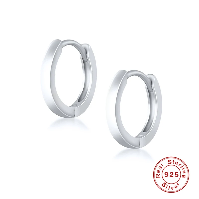 S925 Sterling Silver Glossy And Simple Fashion Earclip Earrings. Easy to wear, comfortable, and stylish ear accessories 