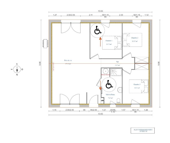 Vente maison neuve 4 pièces 80 m² à Hondouville (27400), 203 149 €