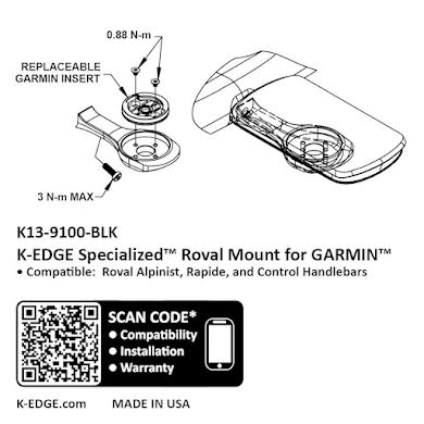 K-Edge Garmin Specialized Roval Computer Mount alternate image 0