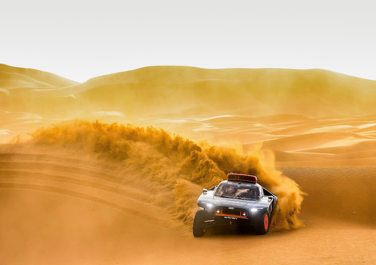 Audi Sport's new hybrid racer will form part of the 2022 Dakar start line on the deserts of Saudi Arabia. Picture: SUPPLIED