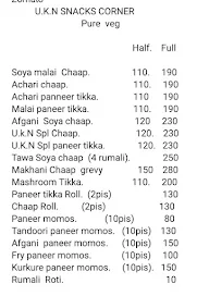 Ukn Snacks Corner menu 3