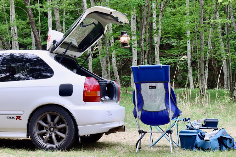 シビックタイプRのしびキャン△・キャンプもどき・うちのこかわいい・100均はあなどれん・山梨のどっかに関するカスタム事例の投稿画像10枚目