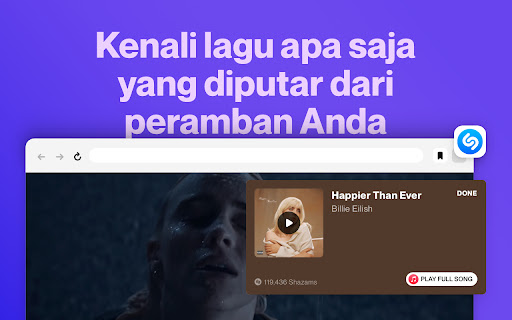 Shazam: Temukan judul lagu dari peramban Anda