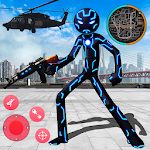 Cover Image of Скачать Venom Iron Stickman Rope Hero Gangstar Crime 1.0 APK