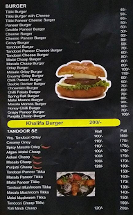 Kala Burger Wala- Red Board menu 8