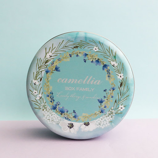 Title 6, Food Grade Moon Cake Tinplate Tin Box, Round Ti...