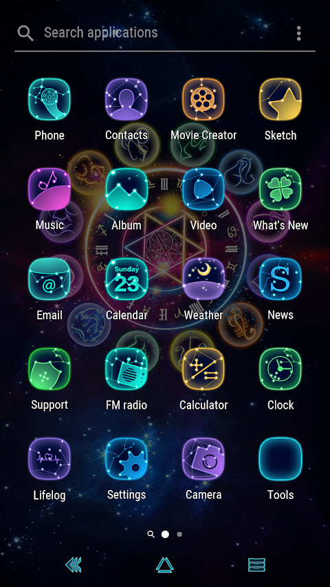 Twelve Stars Xperia Themeのおすすめ画像5